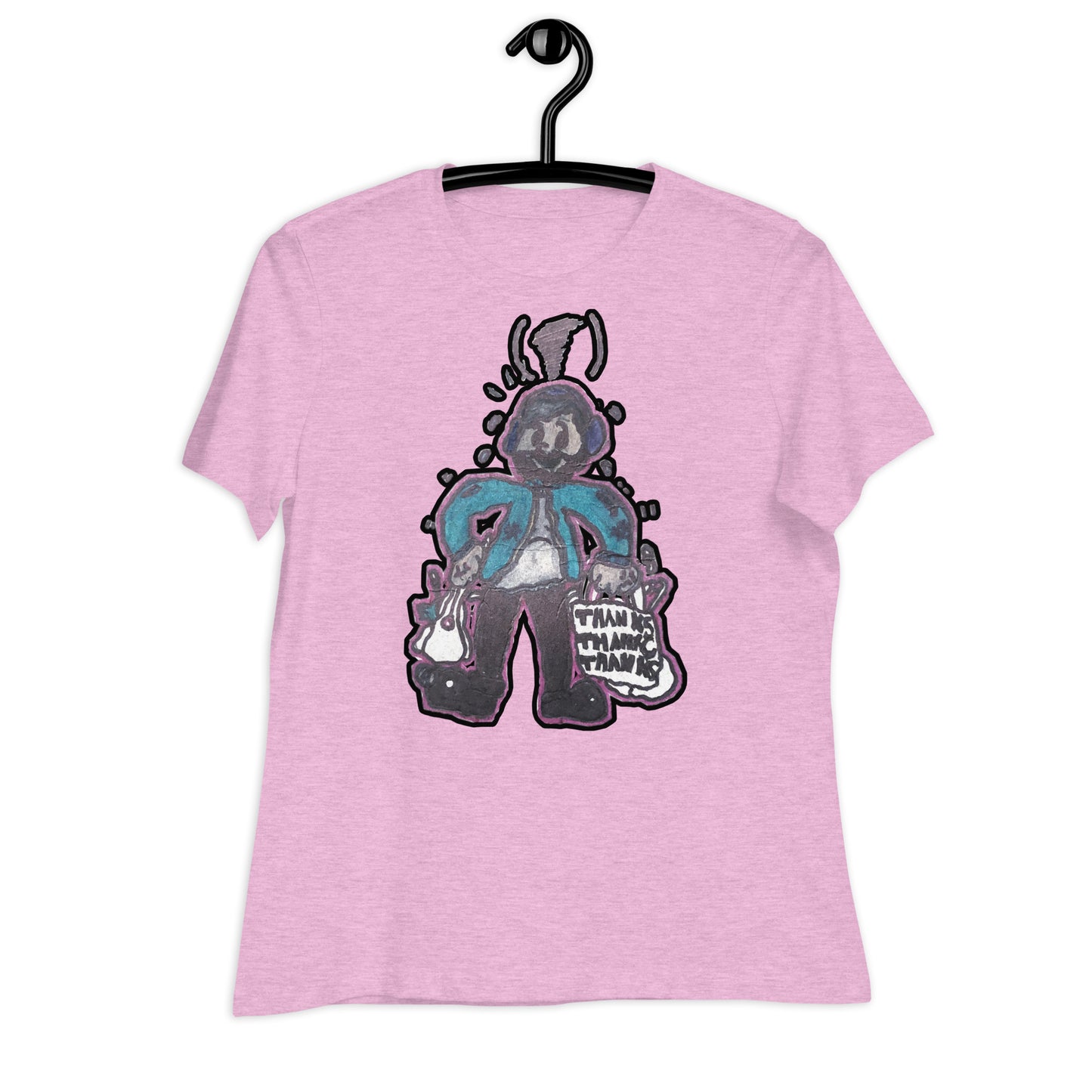 Women's Relaxed “FOOD DESERT” T-Shirt Multi-Colored