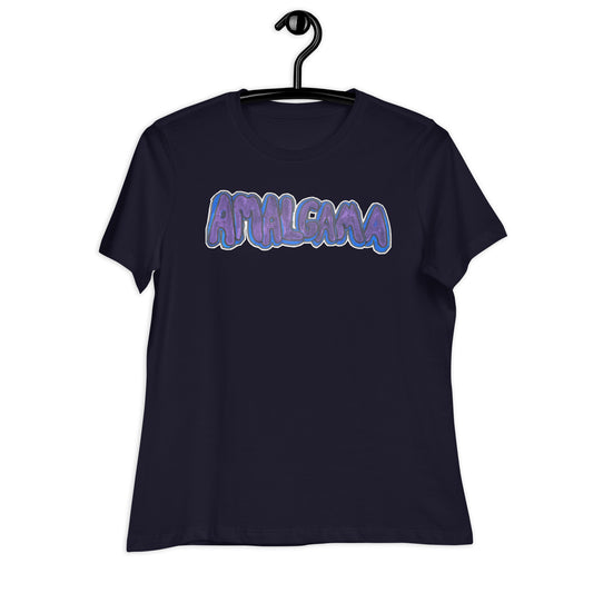 Women's Relaxed Amalgama Graffiti T-Shirt Black