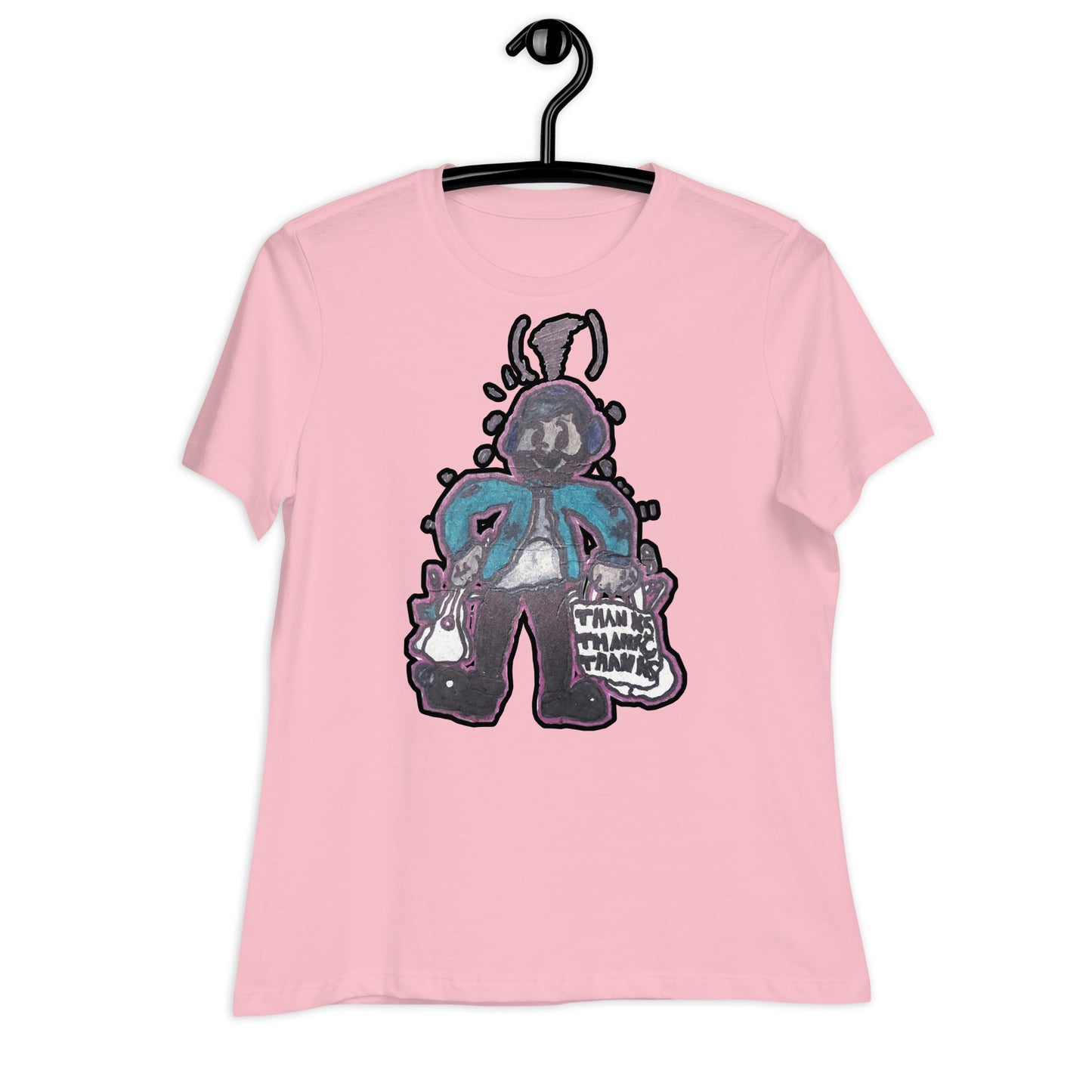 Women's Relaxed “FOOD DESERT” T-Shirt Multi-Colored